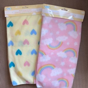 👼3 for $10👼 Set of 2 Fleece Baby Blankets. New.